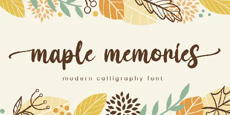 Maple Memories - Personal Use font