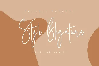 Style Bligature font