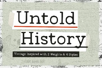 Untold History font