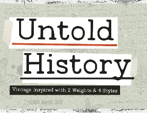 Untold History font