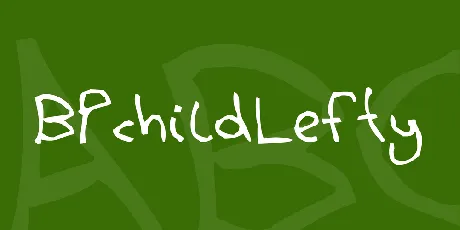 BPchildLefty font