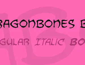 Dragonbones BB font