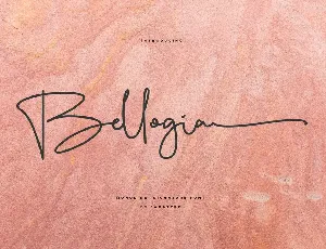 Bellogia font