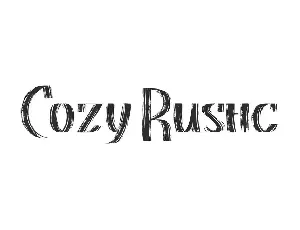 Cozy Rustic font