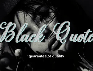 Black Qoute font