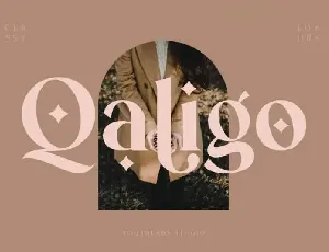 Qaligo Serif font