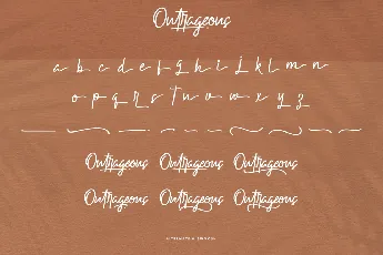 Outrageous Demo font