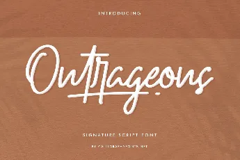 Outrageous Demo font