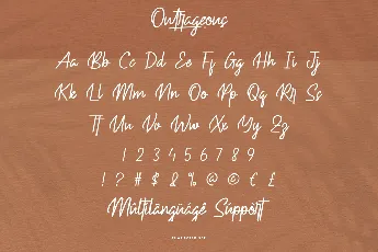 Outrageous Demo font