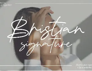 Bristian Signature font