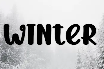 Winter House Display font