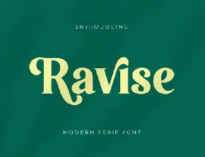 Ravise font