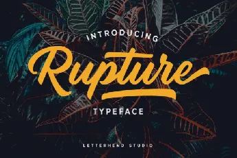 Rupture Bold Script font