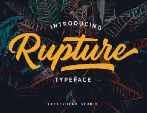 Rupture Bold Script font