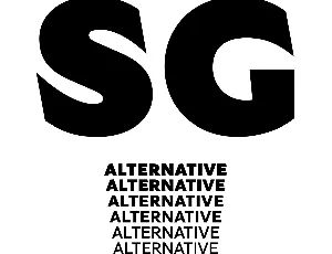 SG Alternative Family font