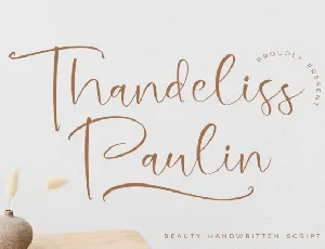 Thandeliss Paulin font