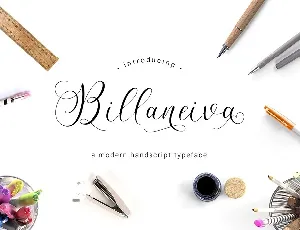 Billaneiva Script font