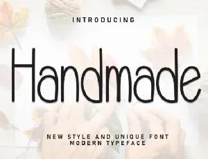 Handmade Display Typeface font