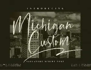 Michigan Custom font