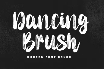 Dancing Brush-Personal use font