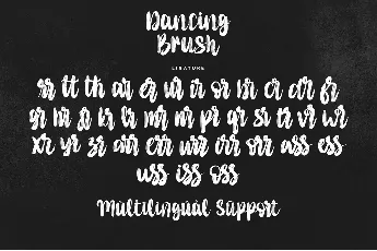 Dancing Brush-Personal use font