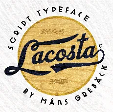 Lacosta PERSONAL USE ONLY font