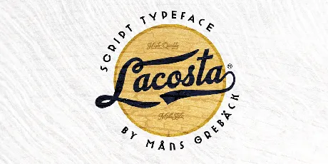 Lacosta PERSONAL USE ONLY font