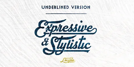 Lacosta PERSONAL USE ONLY font