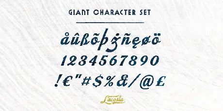 Lacosta PERSONAL USE ONLY font