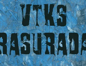 VTKS RASURADA font