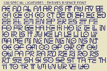 Thrives Risence font