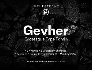 Gevher Family font