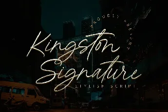 Kingston Signature font