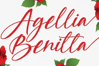 Agellia Benitta Calligraphy font