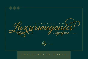 Luxuriougenics font