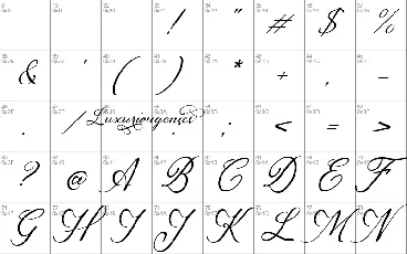 Luxuriougenics font