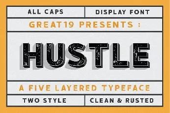 Hustle Display font