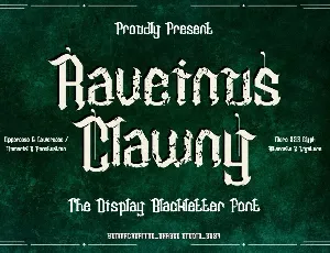 Raveinus Clawny font