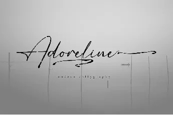 Adoreline Demo font