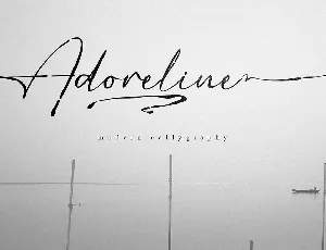 Adoreline Demo font