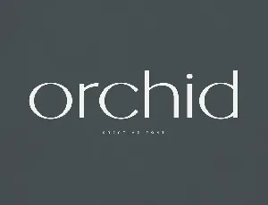 Orchid font