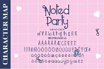 Noted Party font