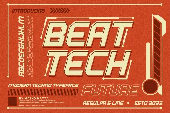 BEAT TECH font