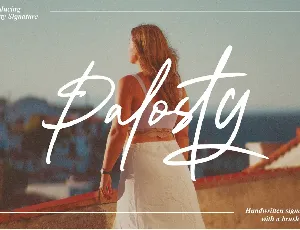 Palosty Signature font