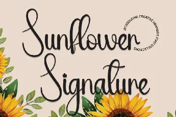 Sunflower Signature Typeface font