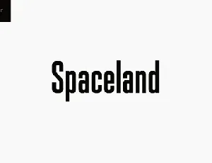 Spaceland font