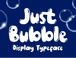 Just Bubble Display font