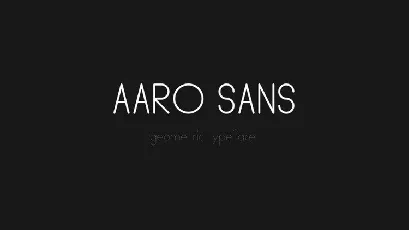 Aaro font