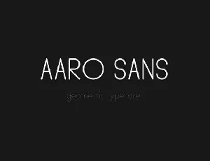 Aaro font