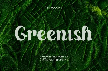 Greenish font